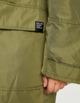 PARKA KAPTUR FUTERKO RIN NH2__56 RIVER ISLAND KHAKI KURTKA