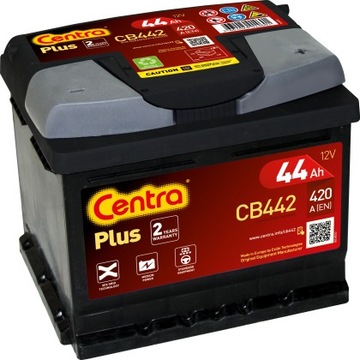 Akumulator Centra Plus 12V 44Ah 420A CB442