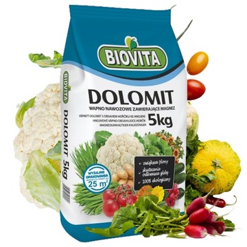 NAWÓZ WAPNIOWO-MAGNEZOWY DOLOMIT BIOVITA 5 KG