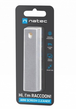 Natec Raccoon Mini Screen Cleaner спрей для очистки экрана, 15 мл