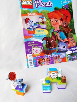 czasopismo lego Friends klocki kociak weterynarz