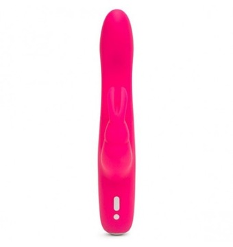 Вибратор Happy Rabbit Slimline Curve Rabbit, розовый