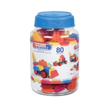Bristle Blocks Klocki Jeżyki w Słoju 80 elementów