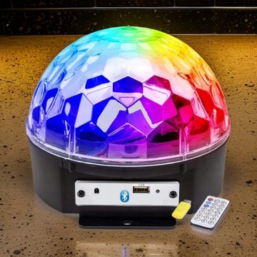 ДИСКО-ПРОЕКТОР ДИСКО-ШАР СВЕТОДИОДНЫЙ ЛАЗЕРНЫЙ ПОЛЕТ С ДИСТАНЦИОННЫМ УПРАВЛЕНИЕМ С ДИНАМИКОМ