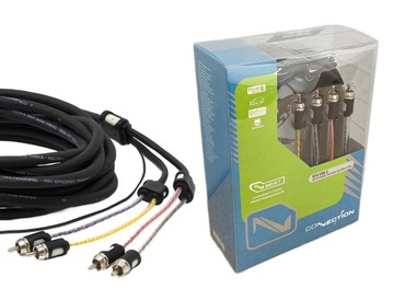 Kabel Sygnałowy RCA 5,5m CONNECTION BT4 550.2 Chinch 4-kanały