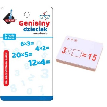 GENIUS KID МАТЕМАТИЧЕСКОЕ УМНОЖЕНИЕ Флешкарточки
