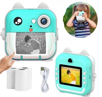 APARAT CYFROWY NATCHMIASTOWY INSTANT z DRUKARKĄ Edukacyjny Nagrywanie + x3