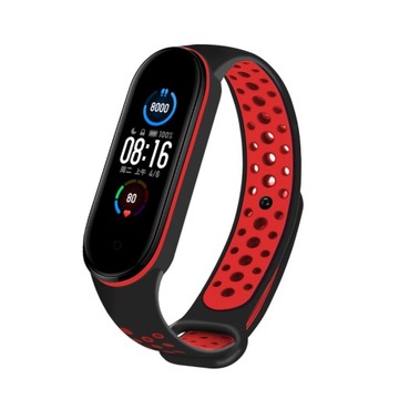 OPASKA ZAMIENNA do XIAOMI MI BAND 5 PERFO CZERWONA