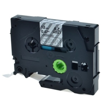 Taśma zamiennik Brother TZ-135 / TZe-135, 12mm x 8m, biały druk / przezrocz
