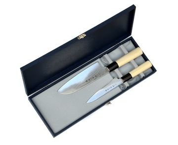 Komplet 2 noży Tojiro Shippu Damascus