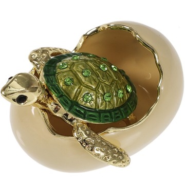 Magnes na lodówkę Sparkle Turtle Śliczna skorupka jajka