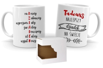 Набор из 2-х кружек для БАБУШКИ и ДЕДУШКИ + ИМЕНА и надписи