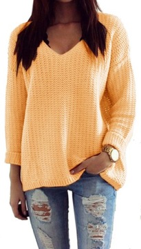Mikos sweter damski w serek V 627