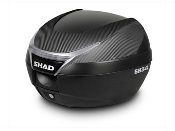 KUFER CENTRALNY SKUTER MOTOCYKL SHAD SH34 CARBON