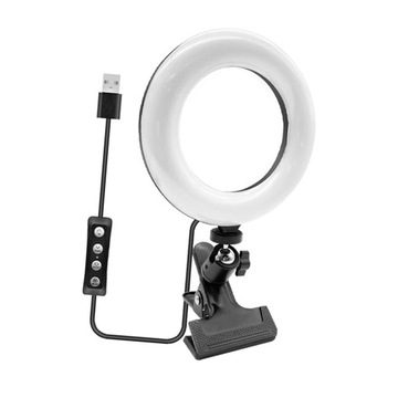 Lampa pierścieniowa LED do komputera przenośnego, wideokonferencji,