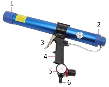 ПНЕВМАТИЧЕСКИЙ ПИСТОЛЕТ ДЛЯ МАССЫ СИЛИКОНОВЫЙ 600МЛ