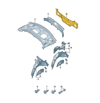 TYLNY PAS NADWOZIA WZMOCNIENIE AUDI A5 B9 RS5