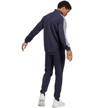 Dres męski adidas Basic 3-Stripes French Terry granatowy IC6765 M