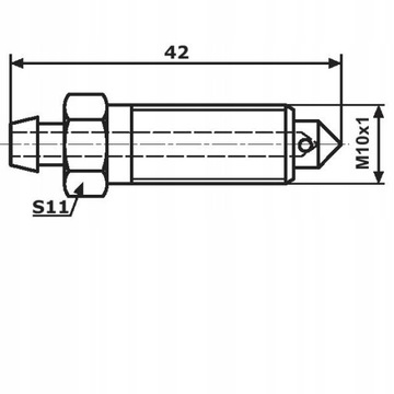 ODPOWIETRZNIK MERCEDES Z ORINGIEM [O.37]