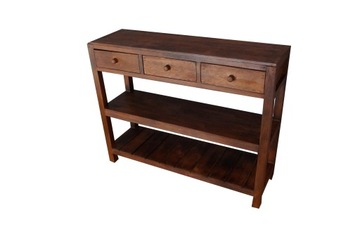 ДЕРЕВЯННАЯ КОНСОЛЬ С ЯЩИКАМИ 100 СМ РУЧНАЯ РАБОТА