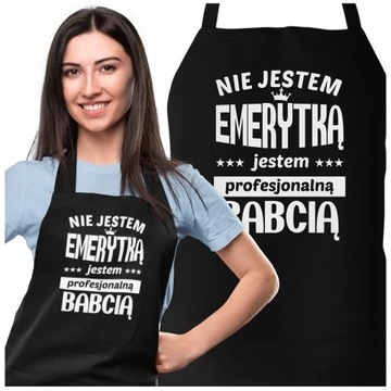 FARTUCH DLA BABCI NA PREZENT DZIEŃ BABCI I DZIADKA ŚWIĘTA URODZINY BABCIA