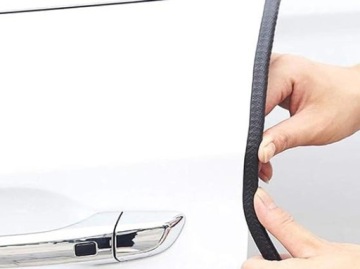 Протектор кромки двери CAR усиленный черный 5м