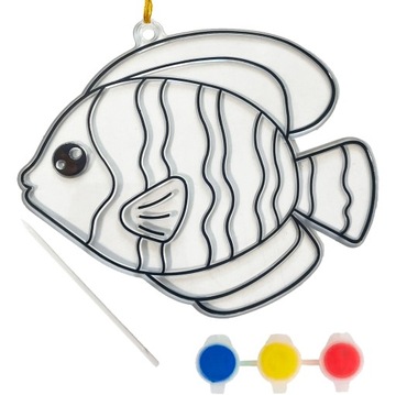 WITRAŻ ZAWIESZKA DO MALOWANIA ZAWIESZKI DIY RYBA kreatywny