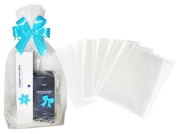 KOKARDA KOSZ PREZENT tasiemka satynowa DUŻA 4 szt