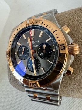 BREITLING CHRONOMAT B01 42 STAL ZŁOTO 18K