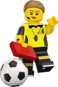 LEGO MINIFIGURES SERIA 24 FIGURKA SĘDZIA PIŁKARSKI SĘDZINA 71037 1