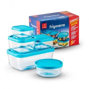 Контейнеры Bormioli Rocco Frigoverre, 5 шт, прозрачные