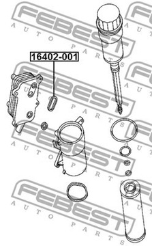 16402-001 FEBEST PIERZCIE?USZCZELNIAJACY CHLADIČ OLEJ