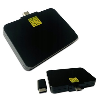 Czytnik Kart Kierowców | Kwadrat | Micro USB | Adapter na USB-C |