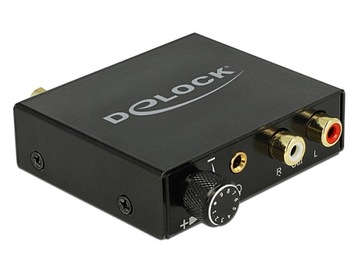 Konwerter DAC S/PDIF DIGITAL IN -> ANALOG OUT wzmacniacz słuchawkwy DELOCK