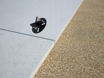 ОПОРА ТЕРРАСЫ Крестообразная конструкция террасы толщиной 1 мм | Затирка 4мм | Расстояние до тарелок