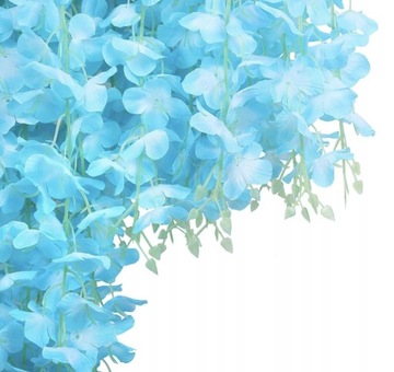 12x WISTERIA GLICYNIA GIRLANDA KWIATOWA GIRLANDY Z WISTERI SZTUCZNE KWIATY