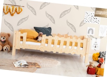 DREWNIANE ŁÓŻKO DZIECIĘCE ZABUDOWANE 12 ROZMIARÓW