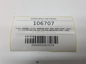 ZESILOVAČ ANTÉNNÍ 565035497 SKODA KODIAK 2021 EU
