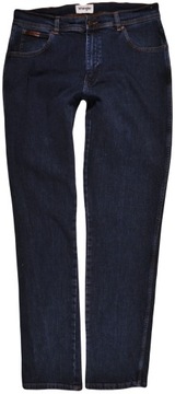 WRANGLER spodnie blue JEANS high TEXAS SLIM _ W33 L32