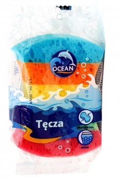 OCEAN KIDS GĄBKA KĄPIELOWA TĘCZA