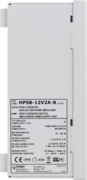 Буферный блок питания Pulsar HPSB-12V2A-B 12В 2А (7Ач)