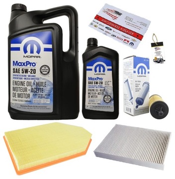 MOPAR 5W20 + FILTRY DODGE CHARGER 3,6 14-20