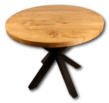 КУХОННЫЙ СТОЛ ИЗ МАССИВА ДУБА 100 СМ LOFT