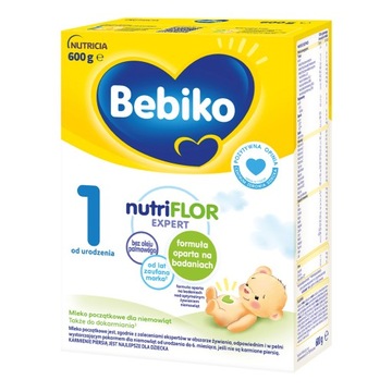 Bebiko 1 Mleko początkowe dla niemowląt 600g