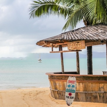 DREWNIANE DESKI SURFINGOWE DEKORACJA ŚCIENNA MINI LETNIE OZDOBANIA