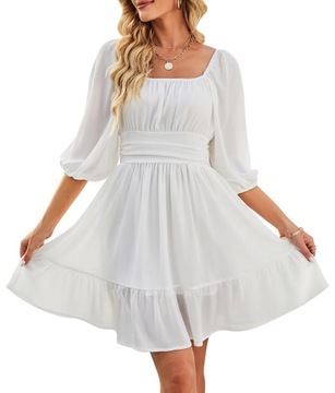 2023 НОВОЕ СИНИЙ МИНИ-ПЛАТЬЕ СТИЛЬНОЕ СВАДЕБНОЕ СИНЕЕ