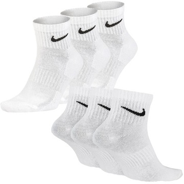 Nike skarpety skarpetki białe wysokie zestaw 3 pary SX7677-100 M