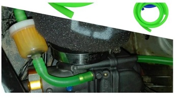 Шланг топливопроводный силиконовый, цвет 5-6 мм, БЕЛЫЙ