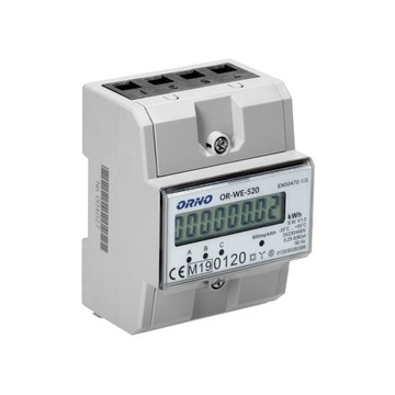 3-ФАЗНЫЙ СЧЕТЧИК ЭНЕРГИИ MID ORNO OR-WE-520 80 A#