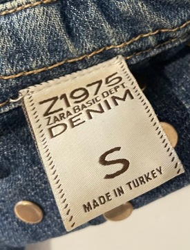 11 Zara jeansowa dżinsowa S oryginalna ćwieki